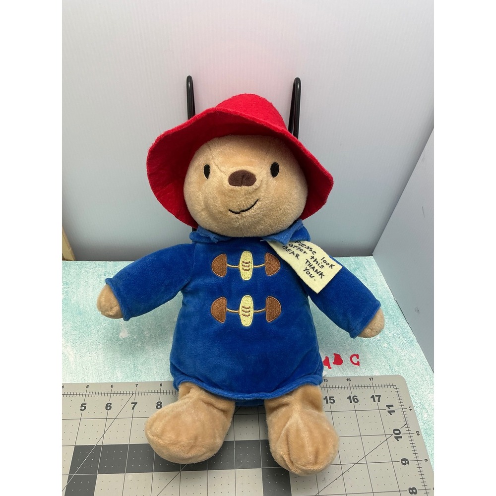 Kohls Cares Paddington Bear Plush Blue Coat Red Hat Stuffed Animal 12 inch